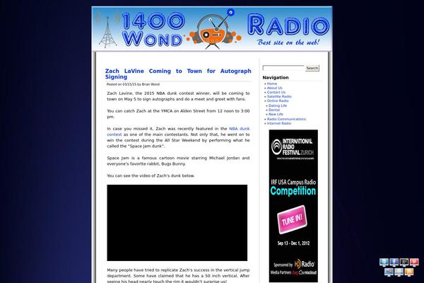 Blueberry theme site design template sample