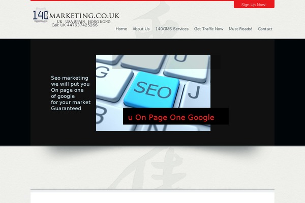 140marketing.co.uk site used Dragon