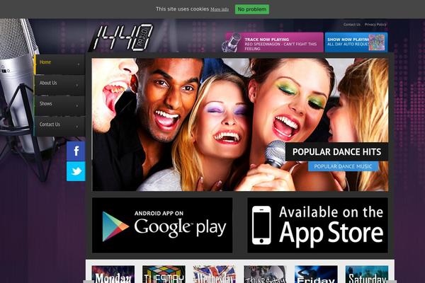 Radio Station theme site design template sample