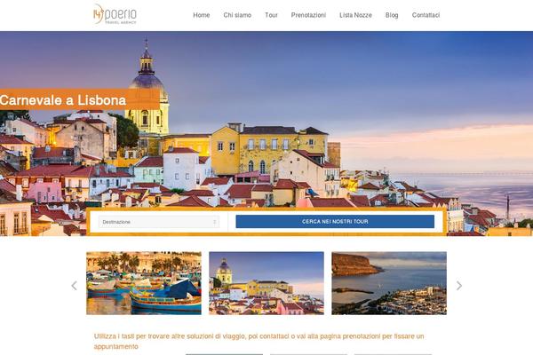 Travelo theme site design template sample