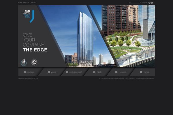 Riverside theme site design template sample