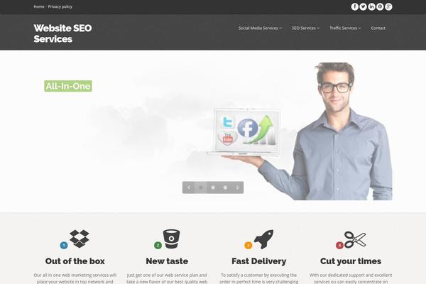 Iconic One theme site design template sample