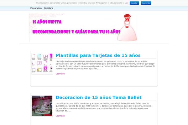15anosfiesta.com site used Foundly