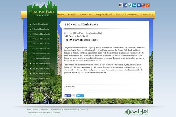 Central theme site design template sample