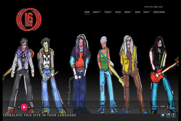 Chords theme site design template sample