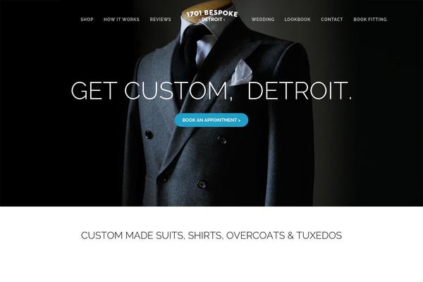 Bespoke theme site design template sample