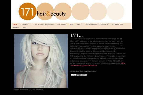 Beauty theme site design template sample