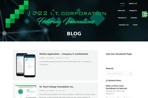 Site using Portfolio plugin