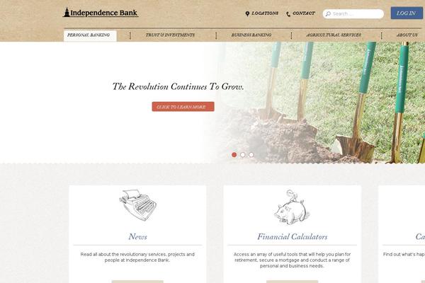 independence theme websites examples