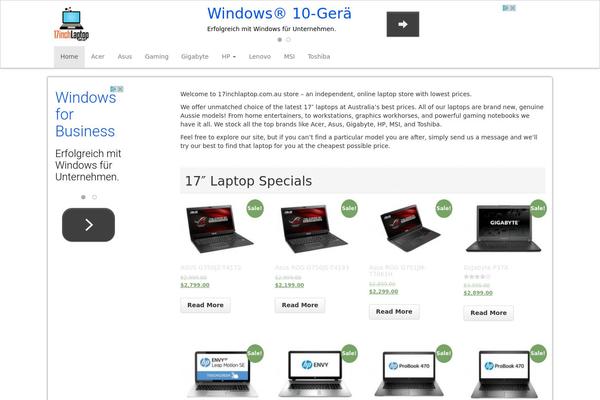Roots theme site design template sample