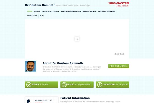 Gastro theme site design template sample