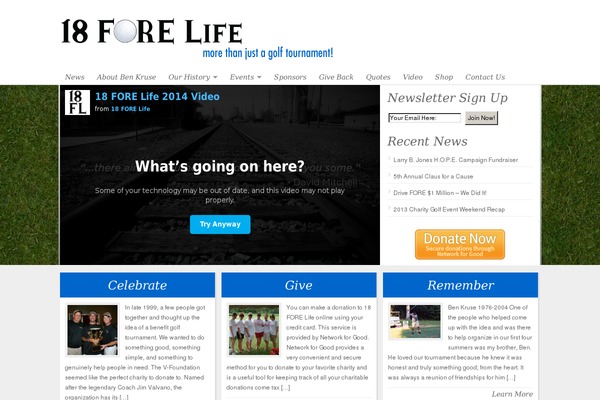 NonProfit theme site design template sample