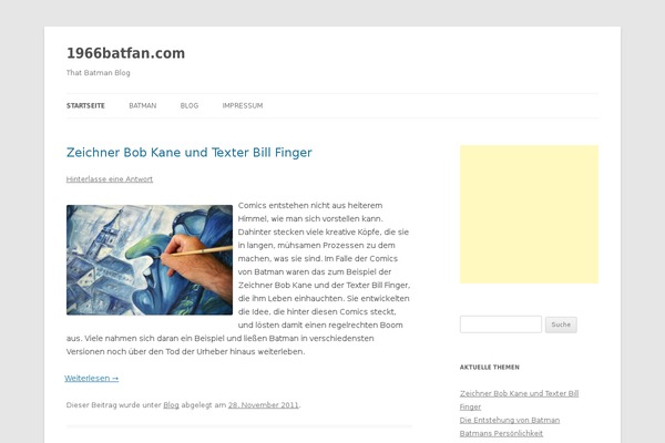 Twenty Twelve theme site design template sample
