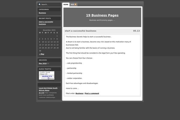 19pages.info site used Gluttony