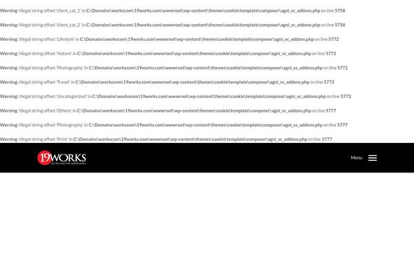 Cookie theme site design template sample