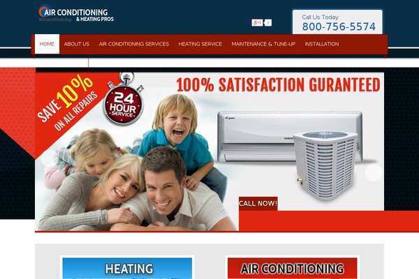 airconditioning theme websites examples