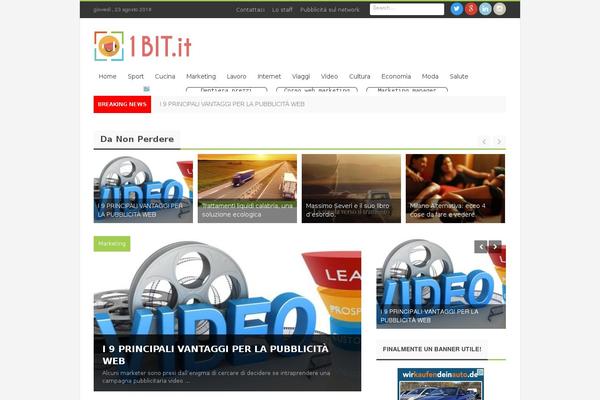 Journal theme site design template sample