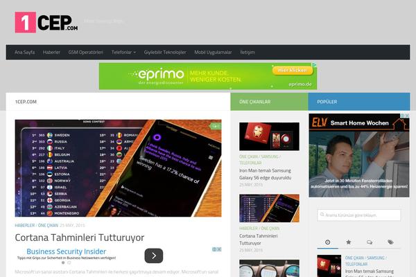 Hueman theme site design template sample