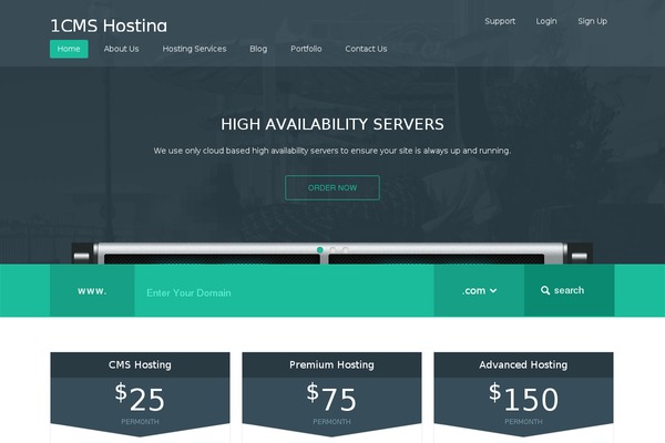 Servereza theme site design template sample