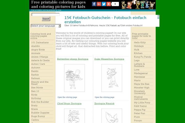 coloring-pages theme websites examples