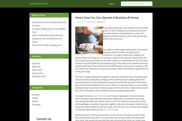 Green Garden theme site design template sample
