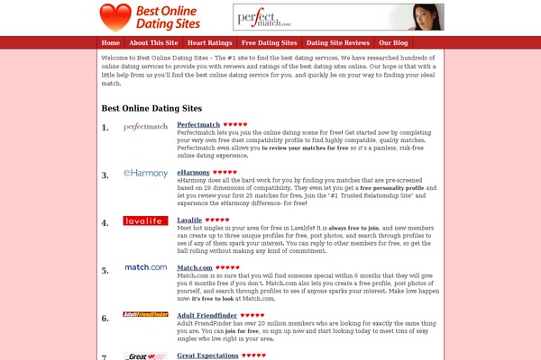 Dating theme site design template sample