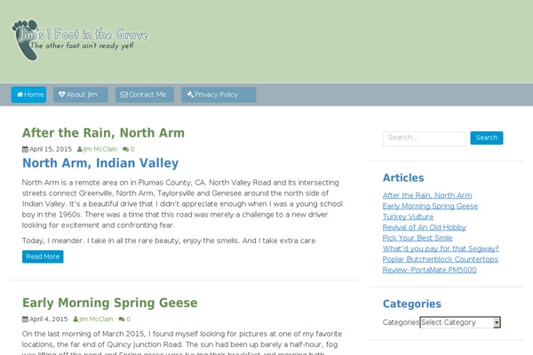 WordPress website screenshot