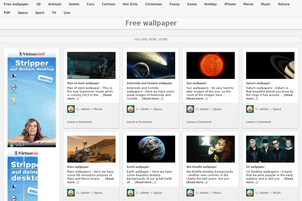 VideoTube theme site design template sample