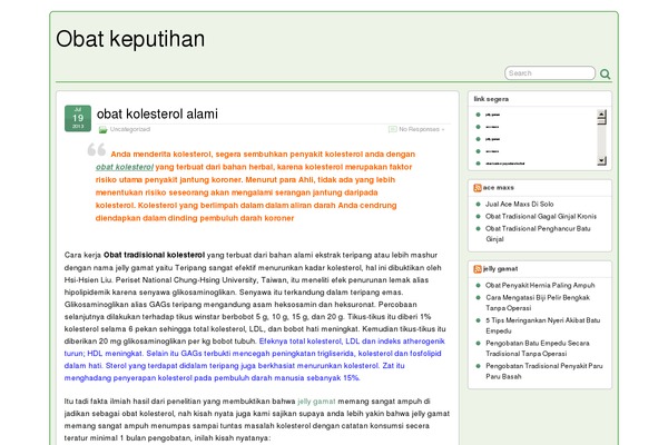 WordPress website screenshot