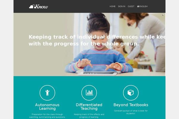 Language-school theme site design template sample