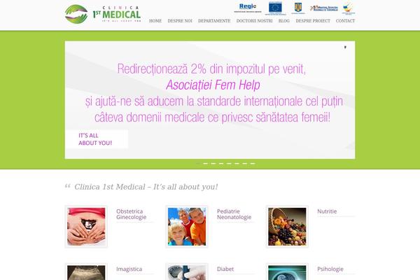 Care theme site design template sample