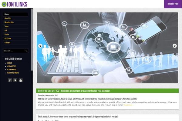 One Pager theme site design template sample
