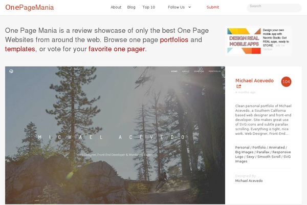 1pagewebdesign.com site used Opm