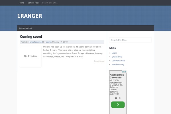 JustBlue theme site design template sample