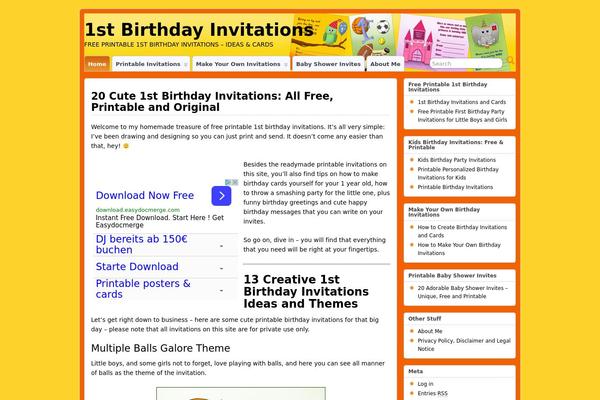 Suffusion theme site design template sample