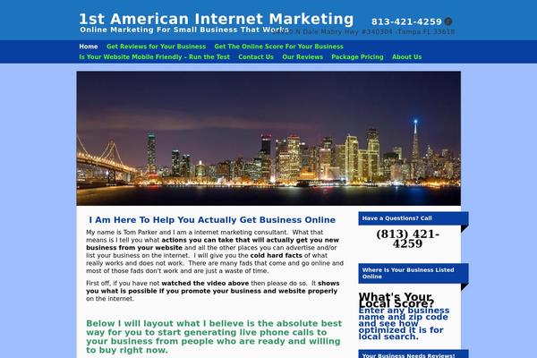 1stamericaninternetmarketing.com site used Smallbiz Dynamic
