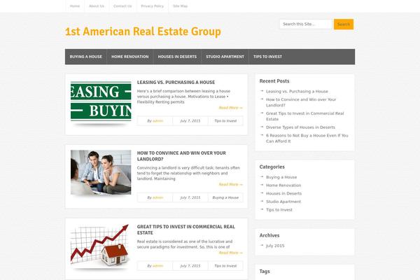 Bloggie theme site design template sample