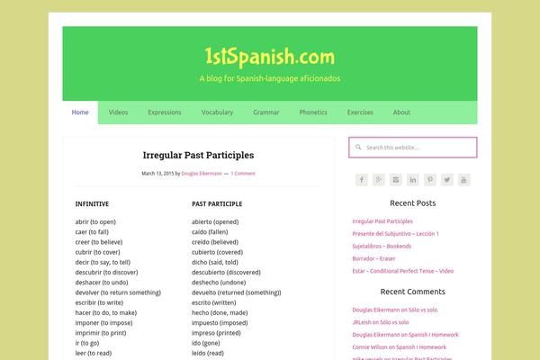 1stspanish.com site used Lifestyle Pro