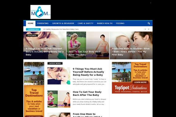 Newsmag Child theme site design template sample