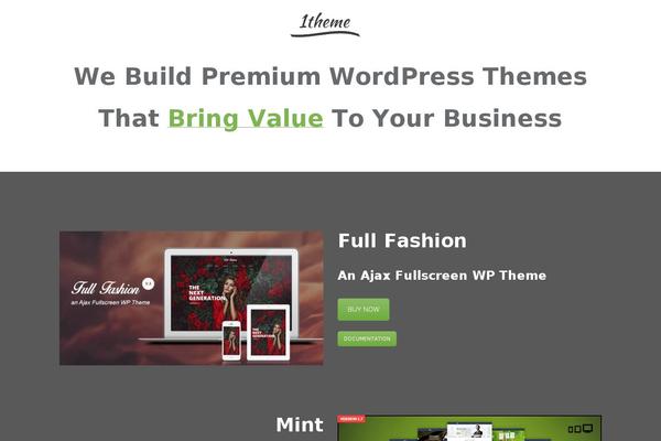 1theme WordPress theme, websites list used 1theme theme 1theme theme websites examples