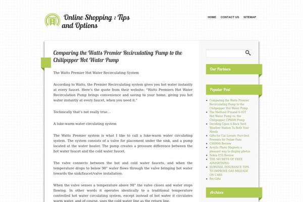 Pongsari theme site design template sample