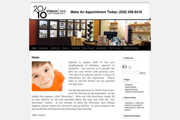 2010visioncare.com site used Visioncare