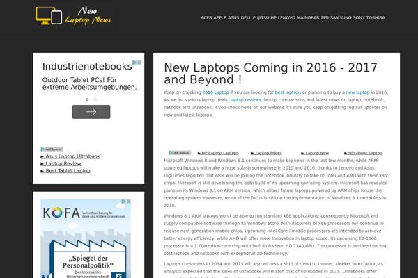 2013laptop.com site used Laptop
