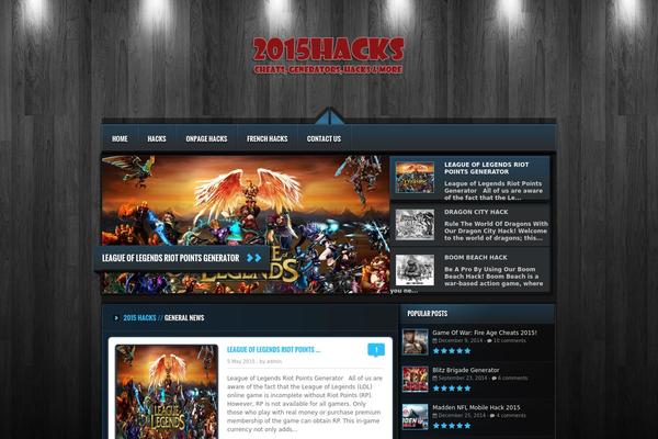 Orizon theme site design template sample