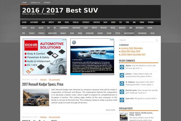 Carspress theme site design template sample