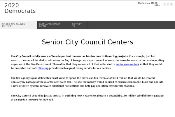 2020democrats.org site used Counsel