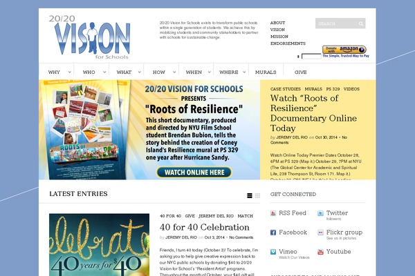 Site using Flickr Album Gallery plugin