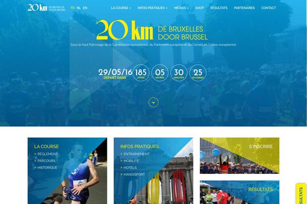 Roots theme site design template sample
