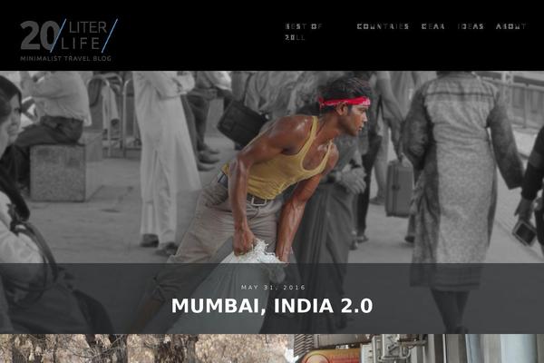 Journal theme site design template sample