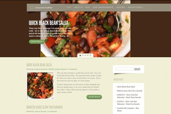 MyCuisine theme site design template sample